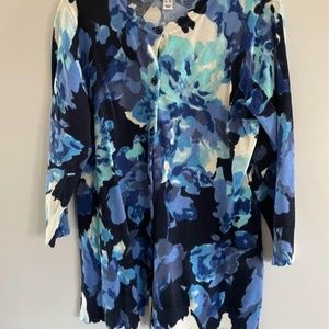 Issac Mizrahi Floral Cardigan
